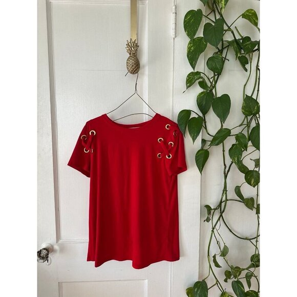 Michael Kors women’s size small red blouse - Picture 1 of 8